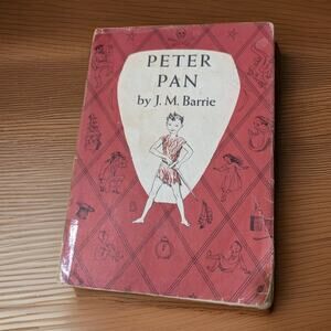 Vintage Peter Pan J.M. Barrie Nora Unwin Illustrated Scribner's Hardcover DJ